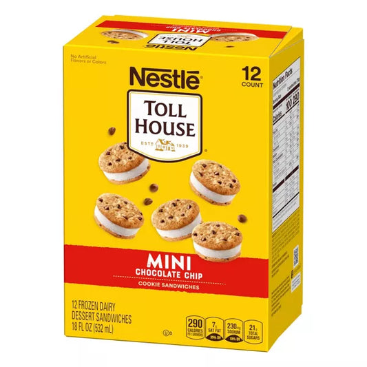 Toll House Mini Ice Cream Cookie Sandwiches - 12ct