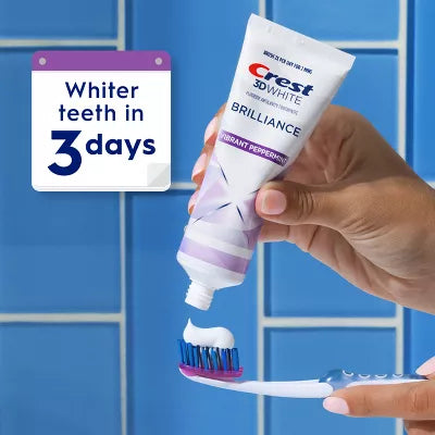 Crest 3D White Brilliance Vibrant Toothpaste - Peppermint - 4.6oz/2pk