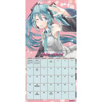 Trends International 2025 Hatsune Miku Bilingual French Wall Calendar