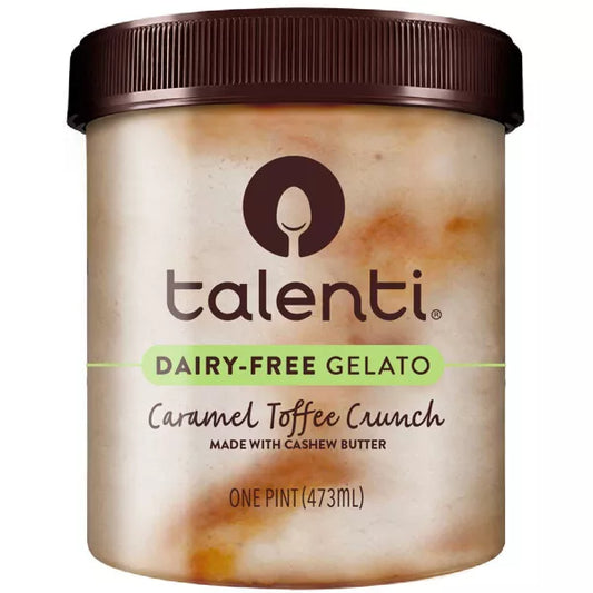 Talenti Caramel Toffee Crunch Dairy-Free Frozen Gelato - 1pt