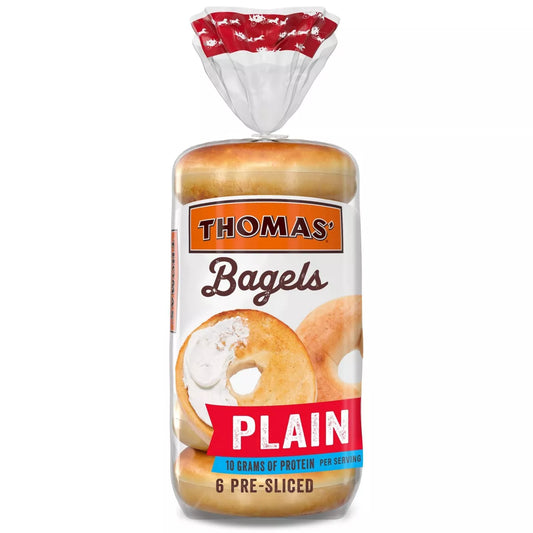 Thomas' Plain Bagels - 20oz/6ct