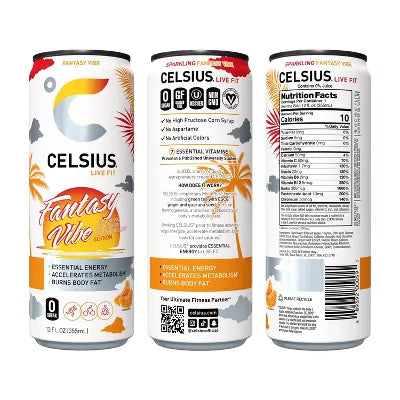Celsius Sparkling Fantasy Vibe Energy Drink - 12 fl oz Can