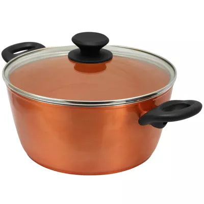 Eco Friendly Home Hummington 4.5 Quart Dutch Oven with Lid in Metallic Copper