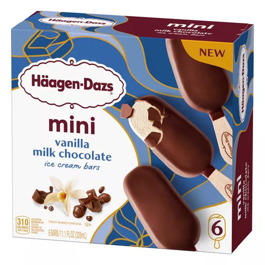 Haagen Dazs Vanilla Milk Mini Frozen Dessert - 11.1oz/6ct