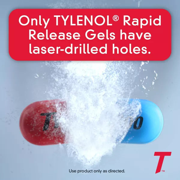 Tylenol Extra Strength Pain Reliever & Fever Reducer Rapid Release Gelcaps - Acetaminophen