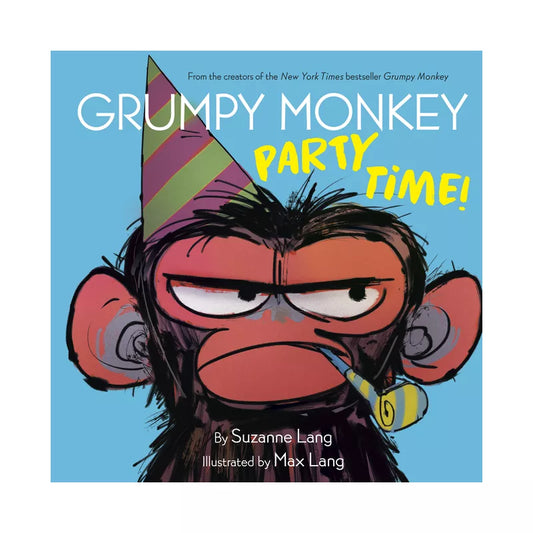 Grumpy Monkey Party Time! - by Suzanne Lang (Board Book)