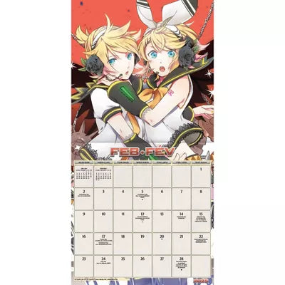 Trends International 2025 Hatsune Miku Bilingual French Wall Calendar