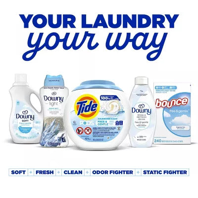 Tide Pods HE Compatible Laundry Detergent Pacs - Free & Gentle