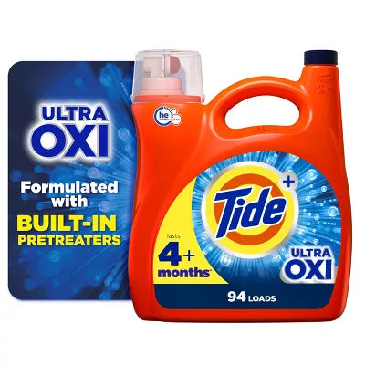 Tide Plus Ultra Oxi HE Compatible Liquid Laundry Detergent Soap