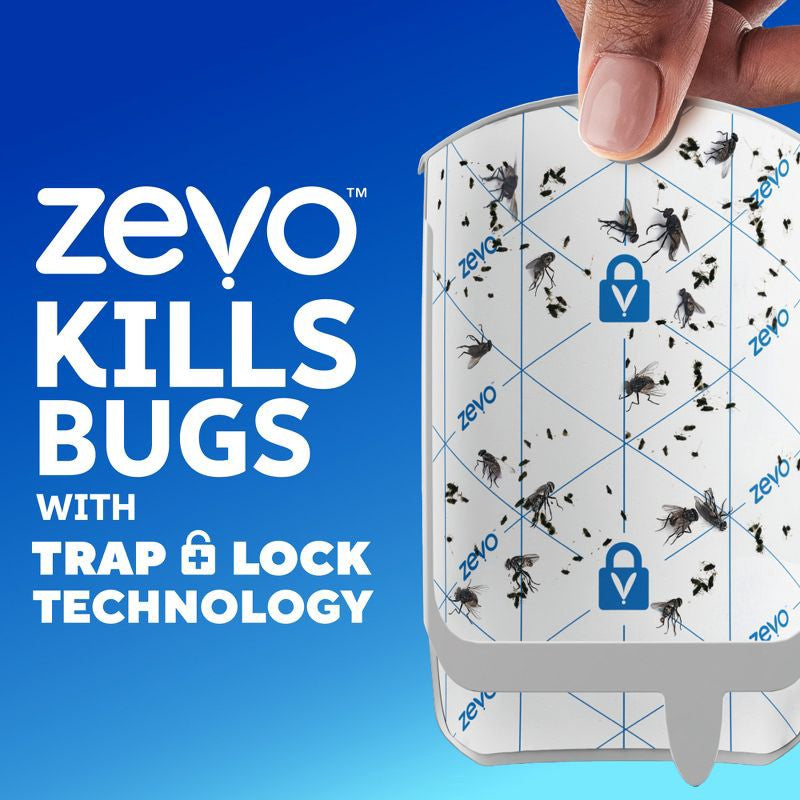 Zevo
Zevo Flying Insect Indoor Light Fly Trap Starter Kit, Catches House Flies, Fruit Flies, Gnats and More - 1 Trap + 3 Refills