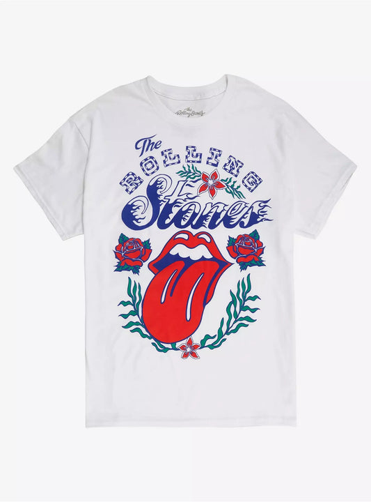 The Rolling Stones Tongue & Flowers T-Shirt
