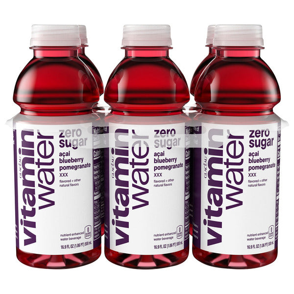vitaminwater Water Beverage, Acai Blueberry Pomegranate, Zero Sugar, XXX