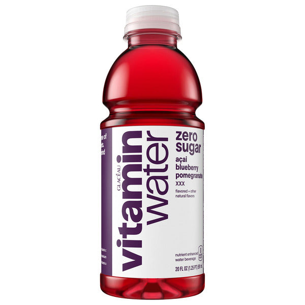 vitaminwater Water Beverage, Acai Blueberry Pomegranate, Zero Sugar, XXX