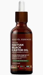Huile capillaire originale de ricin noir haïtien Kreyol Essence - 2 oz.