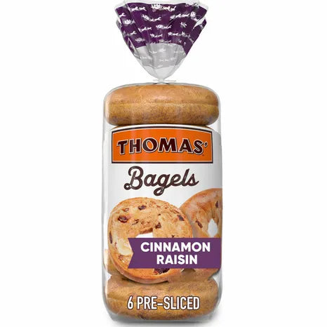 Thomas' Cinnamon Raisin Bagels - 20oz/6ct