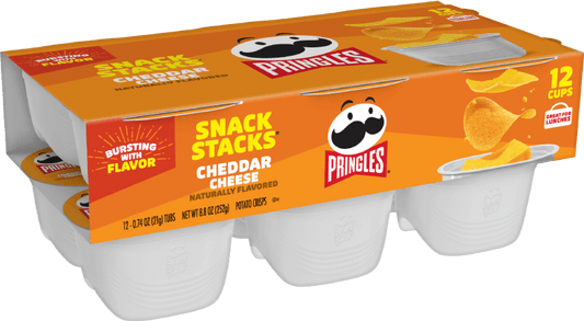 Pringles® Snack Stacks Cheddar Cheese Crisps 4.8