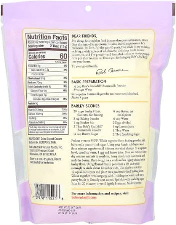 Bob's Red Mill Sweet Cream Buttermilk Powder