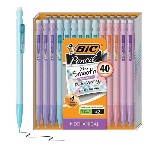 BIC Xtra Smooth Mechanical Pencil, 0.7Mm, 2 Medium Lead